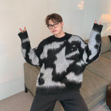 Tryess- Tie-Dye Metal Design Sweater