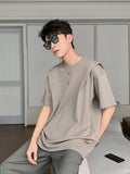 TRYESS-Classy Outfits Mens Fashion Casual Outfits Streetwear T-shirt Design Two-Piece T-shirt