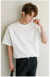 TRYESS-Classy Outfits Mens Fashion Casual Outfits Streetwear T-shirt Design Two-piece T-shirt with Cross Studs