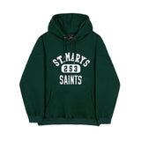 Tryess- Velvet Green Hooded Sweatshirt