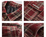 TRYESS-men fall outfits Korean Style Outwear 00's Fashion Streetwear  -Autumn/Winter Coat Jacket INS Style Street Fashion Vintage Plaid Long Sleeve Shirt