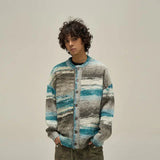 Tryess- Vintage Striped Cardigan Sweater