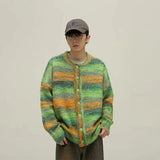 Tryess- Vintage Striped Cardigan Sweater