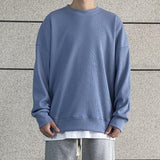 Tryess- Waffle Round Neck Sweater