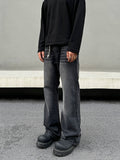 Tryess- Washed Black and Gray Denim Pants