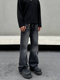 Tryess- Washed Black and Gray Denim Pants