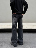 Tryess- Washed Black and Gray Denim Pants