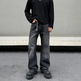 Tryess- Washed Black and Gray Denim Pants