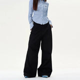 Tryess- Wide-Leg Casual Pants