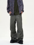 Tryess- Wide-Leg Casual Pants