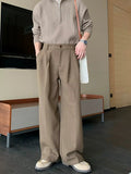 Tryess- Wide-Leg Casual Pants