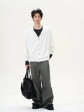 Tryess- Wide-Leg Casual Pants