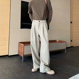 Tryess- Wide-Leg Casual Pants