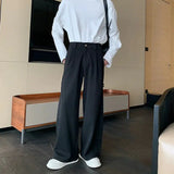 Tryess- Wide-Leg Casual Pants