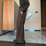 Tryess- Wide-Leg Casual Pants