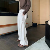 Tryess- Wide-Leg Casual Pants