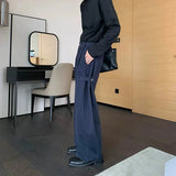 Tryess- Wide-Leg Casual Pants