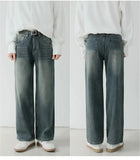 Tryess- Wide Leg Denim Pants