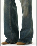 Tryess- Wide-Leg Denim Pants