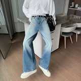 Tryess- Wide-Leg Denim Pants