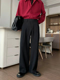 Tryess- Wide-Leg Dress Pants