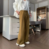 Tryess- Wide-Leg Dress Pants