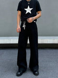 Tryess- Wide-Leg Flared Casual Pants