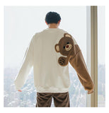 Tryess- Wool Embroidery Bear Sweater