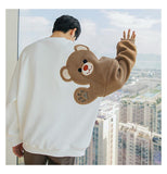 Tryess- Wool Embroidery Bear Sweater