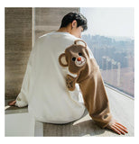 Tryess- Wool Embroidery Bear Sweater