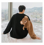 Tryess- Wool Embroidery Bear Sweater