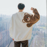 Tryess- Wool Embroidery Bear Sweater