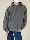 Tryess- Woolen Sweatshirt with Kangaroo Pocket