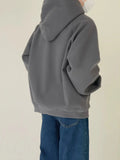 Tryess- Woolen Sweatshirt with Kangaroo Pocket