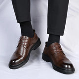 Tryess- Yanghwa Textured Derby Commuter Shoes