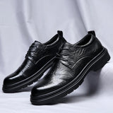 Tryess- Yanghwa Textured Derby Commuter Shoes