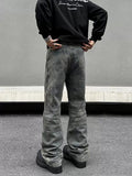 Tryess- Yellow Mud Dirty Dyed Jeans