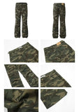 Tryess- Zipper Camouflage Cargo Pants