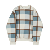 Tryess-TRY No. 3472 WOOLEN KNITTED PLAID SWEATER