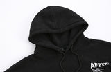 Tryess- TRY5047 BLACK LETTER HOODIE