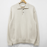 Tryess-TRY No. 6206 KNITTED COLLAR QUATryess-TRYER BUTTON-UP SWEATER