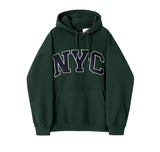 Tryess- TRY11065 NYC EMBROIDERED LETTERED PULLOVER HOODIE