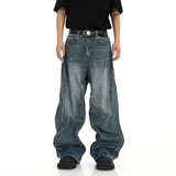 Tryess-TRY No. 10256 RECONSTRUCTED BAGGY DENIM JEANS